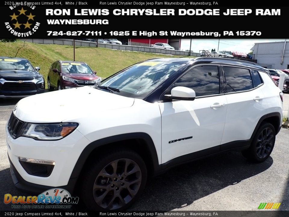 2020 Jeep Compass Limted 4x4 White / Black Photo #1