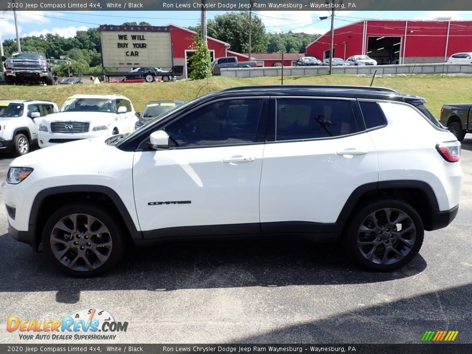 2020 Jeep Compass Limted 4x4 White / Black Photo #2