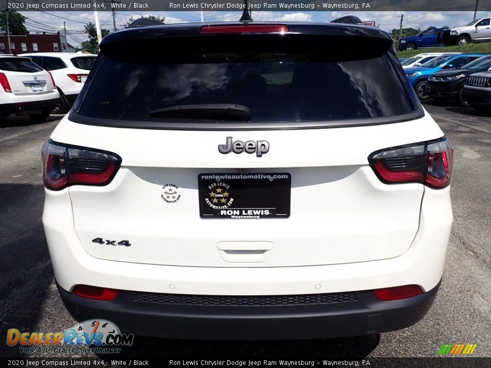 2020 Jeep Compass Limted 4x4 White / Black Photo #4