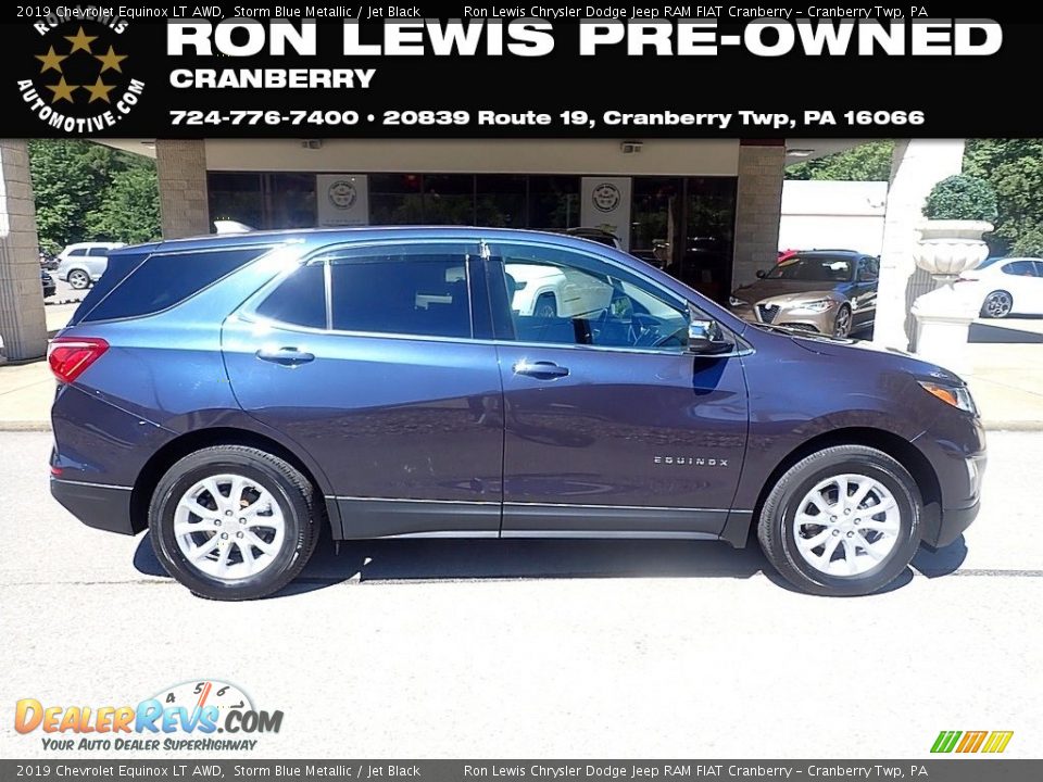 2019 Chevrolet Equinox LT AWD Storm Blue Metallic / Jet Black Photo #1