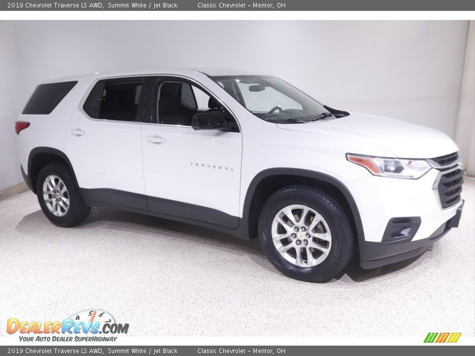 2019 Chevrolet Traverse LS AWD Summit White / Jet Black Photo #1