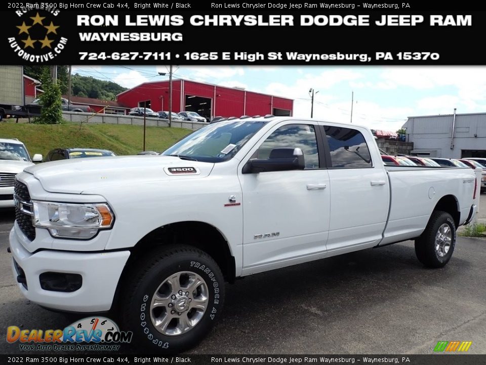 2022 Ram 3500 Big Horn Crew Cab 4x4 Bright White / Black Photo #1