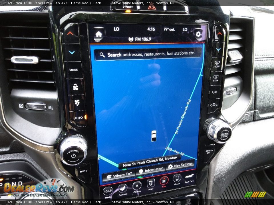 Navigation of 2020 Ram 1500 Rebel Crew Cab 4x4 Photo #29