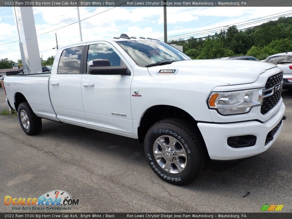 2022 Ram 3500 Big Horn Crew Cab 4x4 Bright White / Black Photo #7