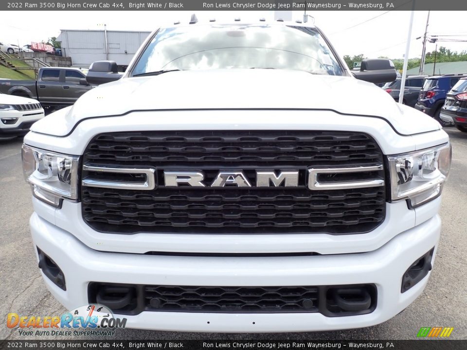 2022 Ram 3500 Big Horn Crew Cab 4x4 Bright White / Black Photo #8