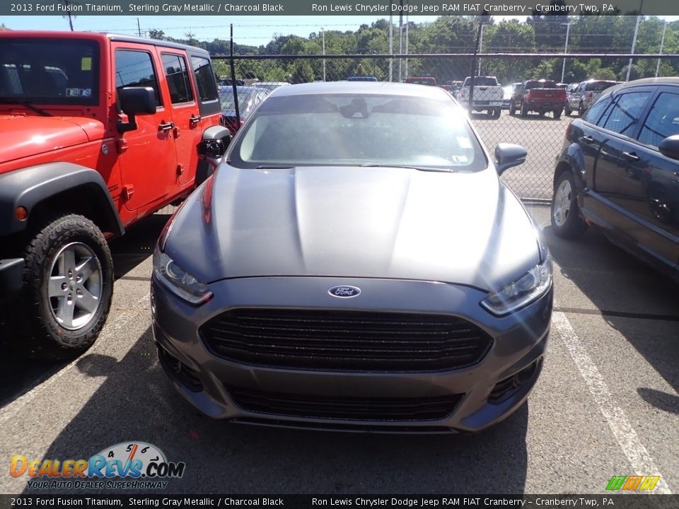 2013 Ford Fusion Titanium Sterling Gray Metallic / Charcoal Black Photo #2