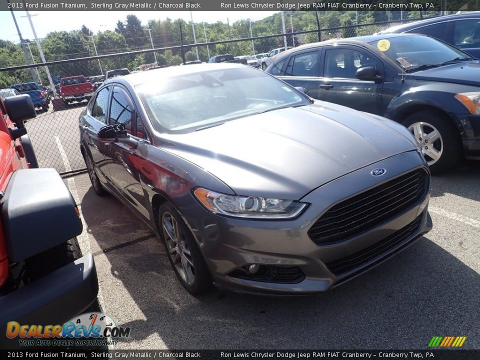 2013 Ford Fusion Titanium Sterling Gray Metallic / Charcoal Black Photo #3