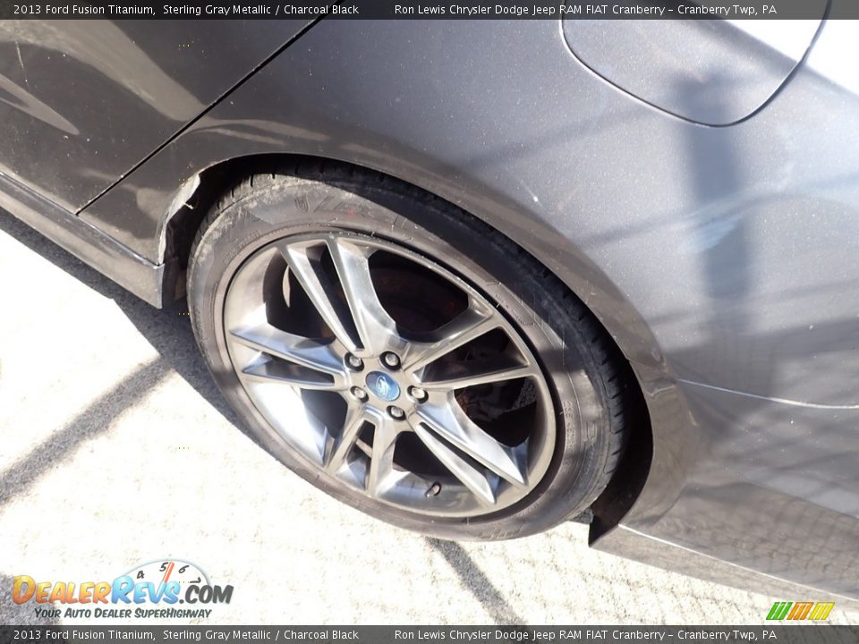 2013 Ford Fusion Titanium Sterling Gray Metallic / Charcoal Black Photo #4