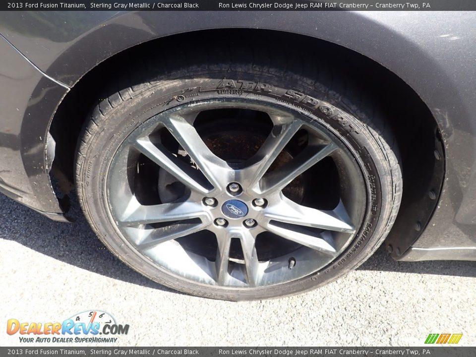 2013 Ford Fusion Titanium Sterling Gray Metallic / Charcoal Black Photo #5