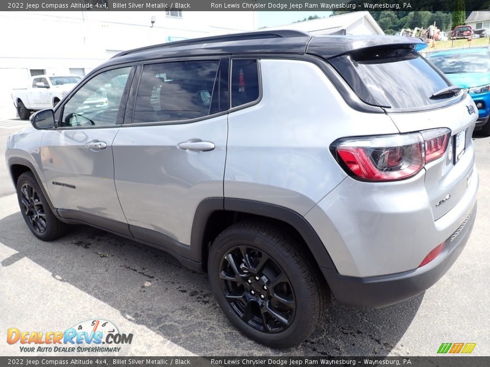 2022 Jeep Compass Altitude 4x4 Billet Silver Metallic / Black Photo #3