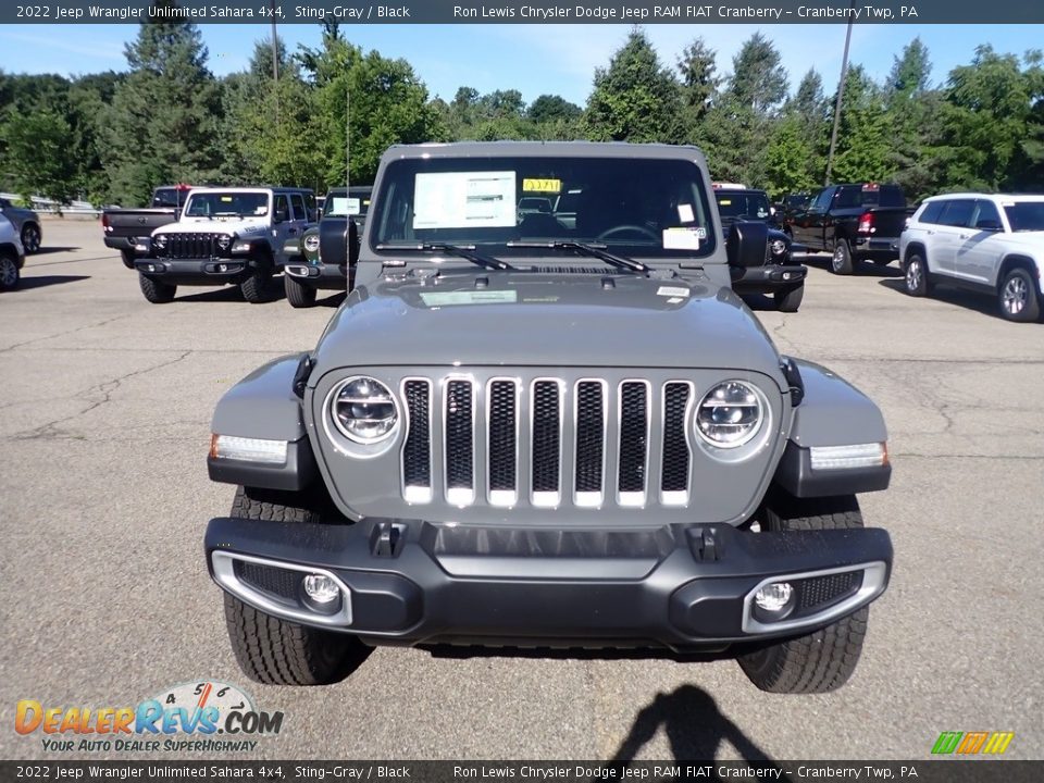 2022 Jeep Wrangler Unlimited Sahara 4x4 Sting-Gray / Black Photo #2