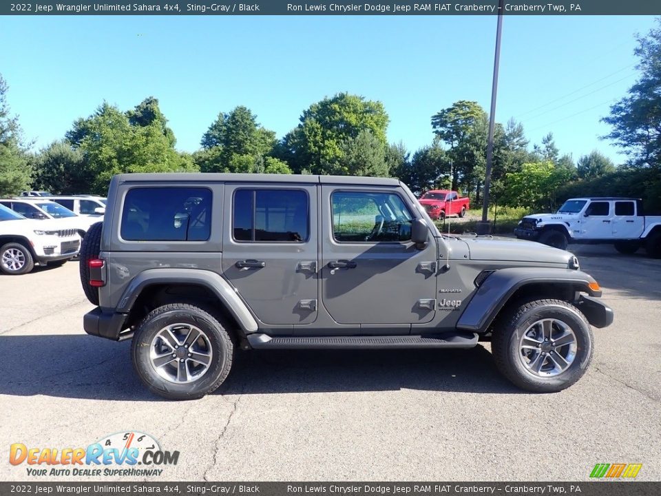 2022 Jeep Wrangler Unlimited Sahara 4x4 Sting-Gray / Black Photo #4