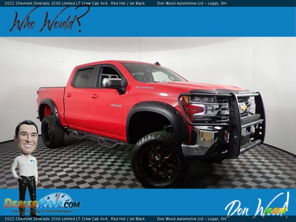 2022 Chevrolet Silverado 1500 Limited LT Crew Cab 4x4 Red Hot / Jet Black Photo #1