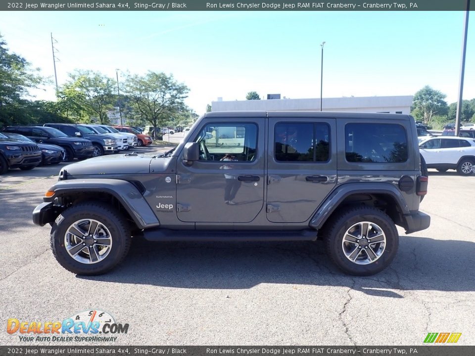 2022 Jeep Wrangler Unlimited Sahara 4x4 Sting-Gray / Black Photo #8