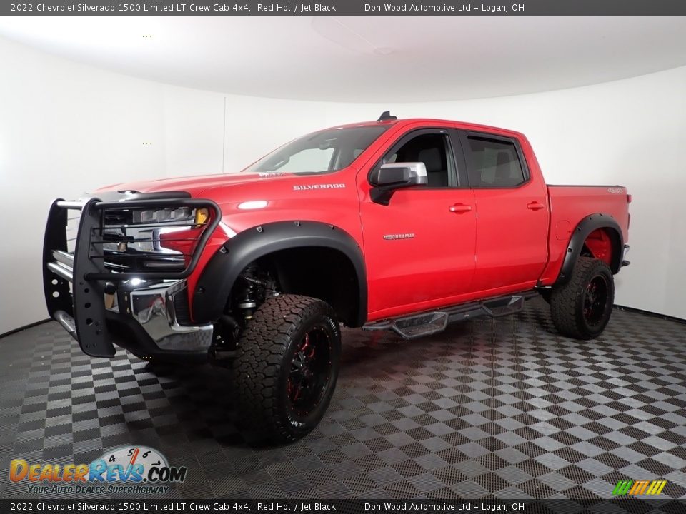 2022 Chevrolet Silverado 1500 Limited LT Crew Cab 4x4 Red Hot / Jet Black Photo #6