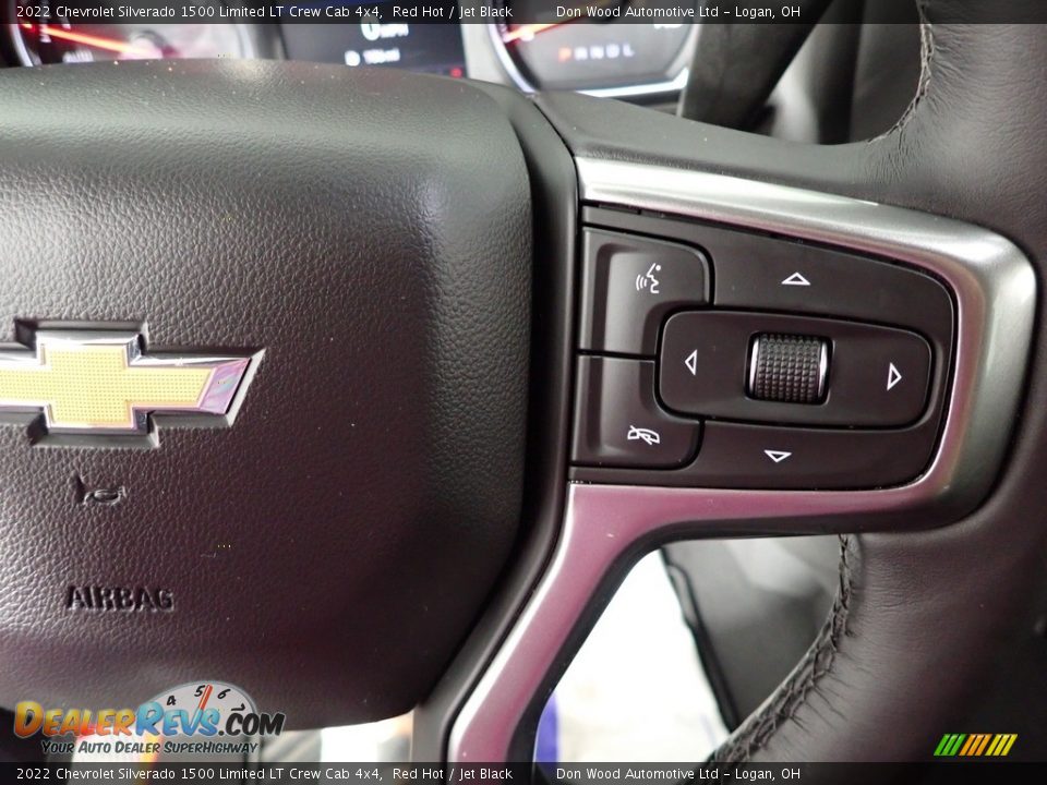 2022 Chevrolet Silverado 1500 Limited LT Crew Cab 4x4 Red Hot / Jet Black Photo #17