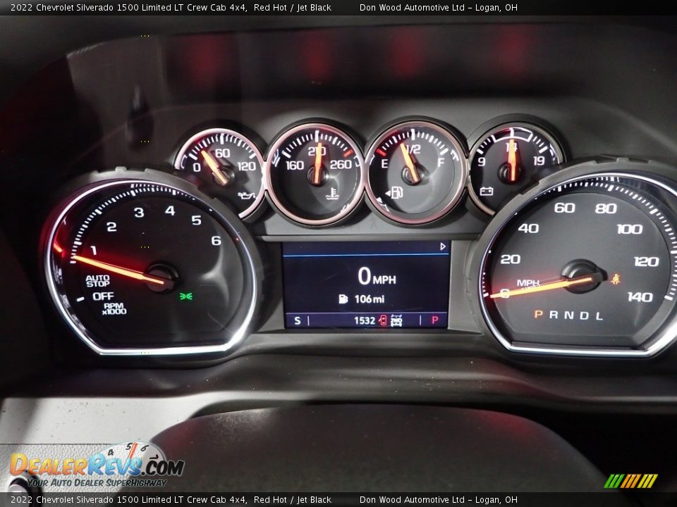 2022 Chevrolet Silverado 1500 Limited LT Crew Cab 4x4 Red Hot / Jet Black Photo #18