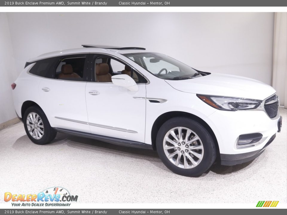 2019 Buick Enclave Premium AWD Summit White / Brandy Photo #1