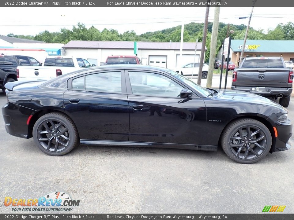 2022 Dodge Charger R/T Plus Pitch Black / Black Photo #7