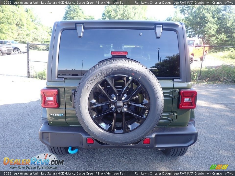2022 Jeep Wrangler Unlimited Sahara 4XE Hybrid Sarge Green / Black/Heritage Tan Photo #4