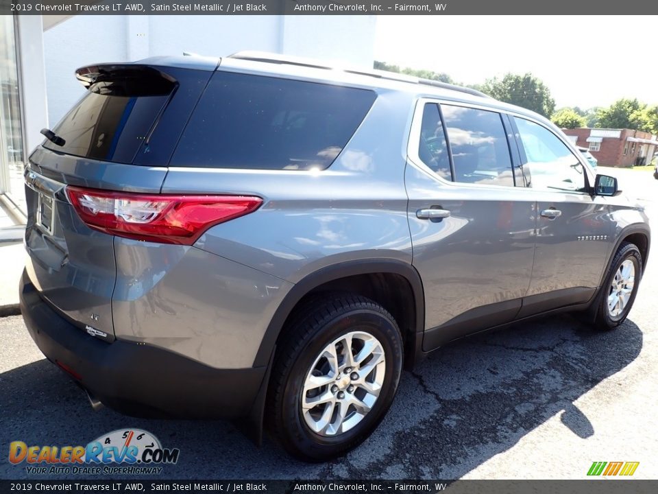 2019 Chevrolet Traverse LT AWD Satin Steel Metallic / Jet Black Photo #3