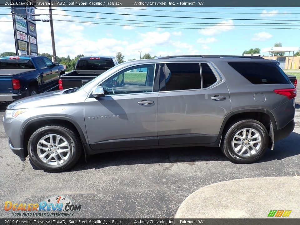 2019 Chevrolet Traverse LT AWD Satin Steel Metallic / Jet Black Photo #7