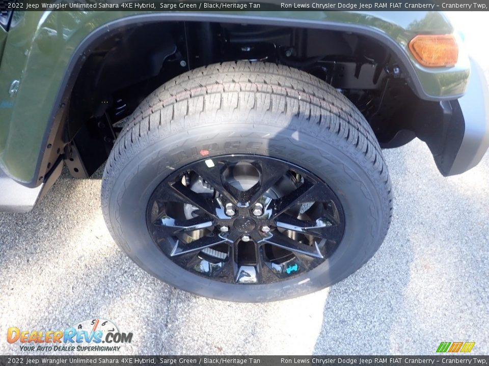 2022 Jeep Wrangler Unlimited Sahara 4XE Hybrid Sarge Green / Black/Heritage Tan Photo #9