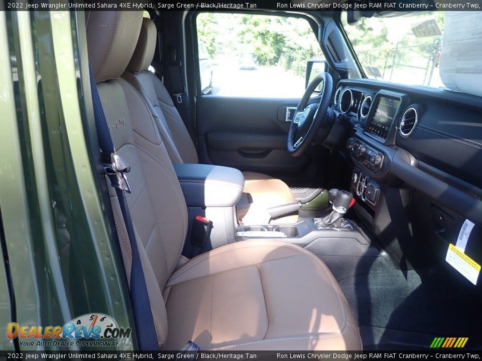 2022 Jeep Wrangler Unlimited Sahara 4XE Hybrid Sarge Green / Black/Heritage Tan Photo #10
