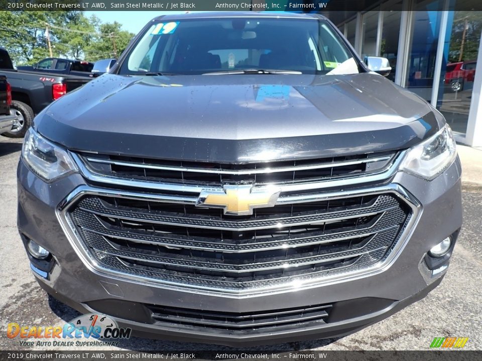 2019 Chevrolet Traverse LT AWD Satin Steel Metallic / Jet Black Photo #9