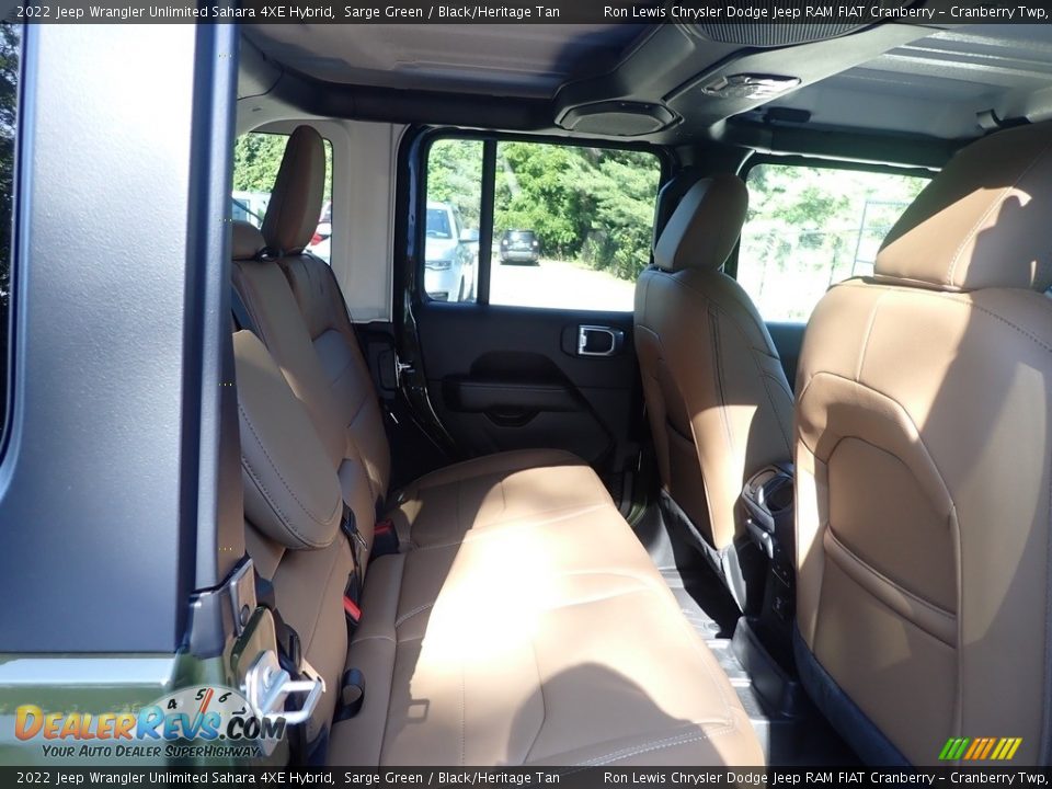 2022 Jeep Wrangler Unlimited Sahara 4XE Hybrid Sarge Green / Black/Heritage Tan Photo #11