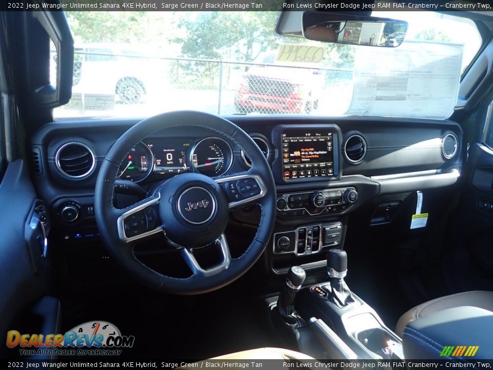 2022 Jeep Wrangler Unlimited Sahara 4XE Hybrid Sarge Green / Black/Heritage Tan Photo #12