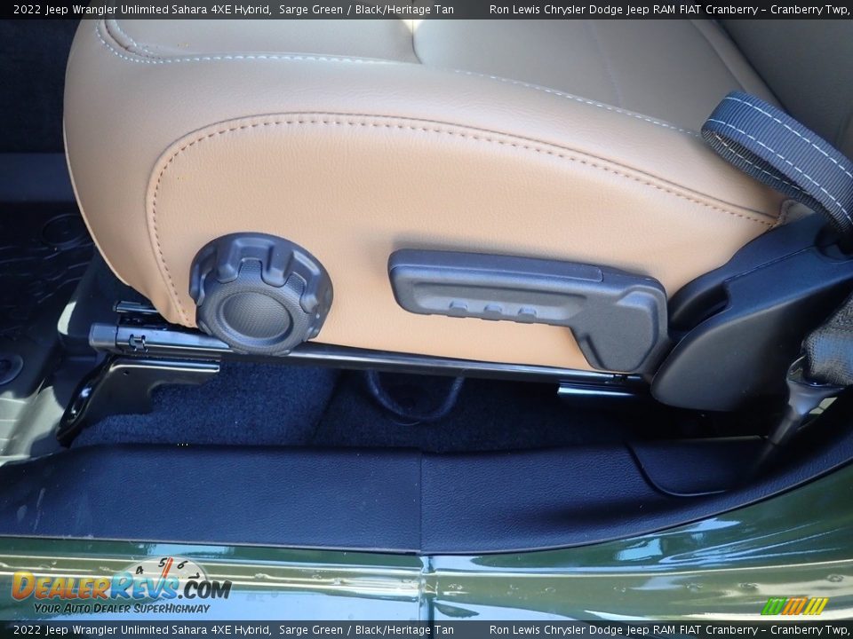 2022 Jeep Wrangler Unlimited Sahara 4XE Hybrid Sarge Green / Black/Heritage Tan Photo #13