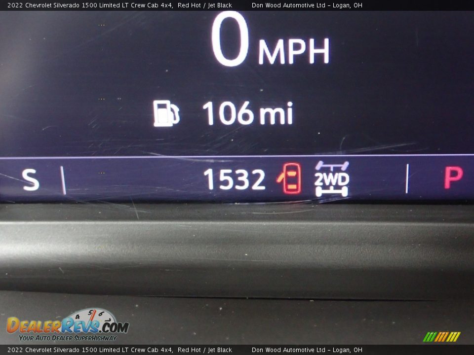 2022 Chevrolet Silverado 1500 Limited LT Crew Cab 4x4 Red Hot / Jet Black Photo #31