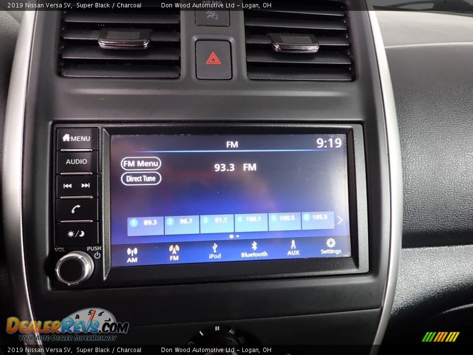 2019 Nissan Versa SV Super Black / Charcoal Photo #2