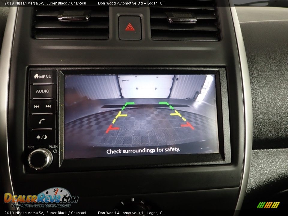 2019 Nissan Versa SV Super Black / Charcoal Photo #3