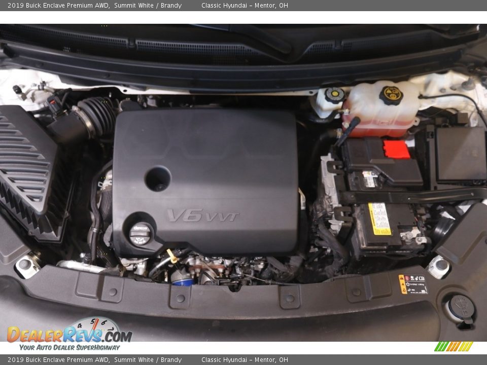 2019 Buick Enclave Premium AWD Summit White / Brandy Photo #23