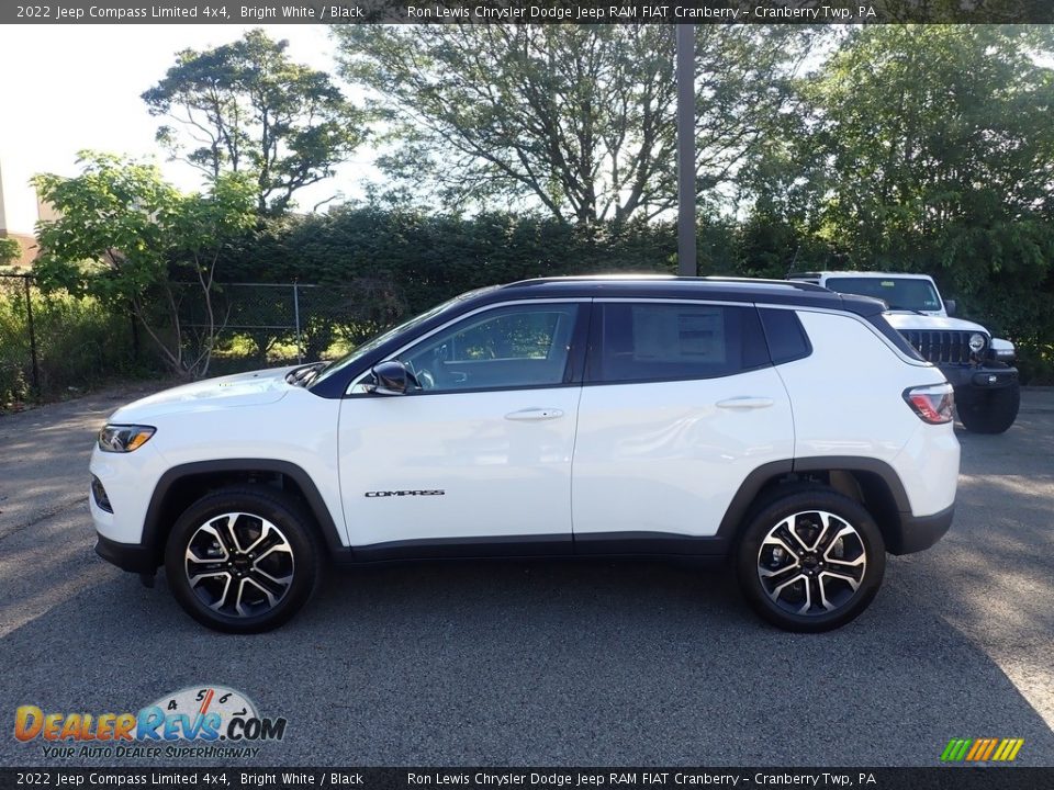 Bright White 2022 Jeep Compass Limited 4x4 Photo #2