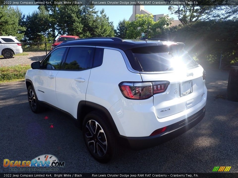 2022 Jeep Compass Limited 4x4 Bright White / Black Photo #3