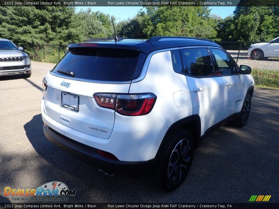 2022 Jeep Compass Limited 4x4 Bright White / Black Photo #5