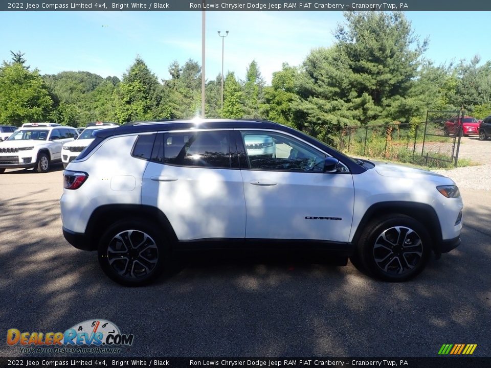 2022 Jeep Compass Limited 4x4 Bright White / Black Photo #6