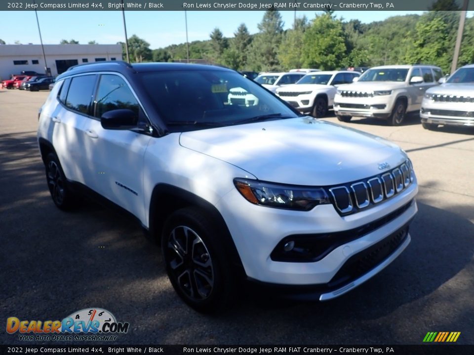 2022 Jeep Compass Limited 4x4 Bright White / Black Photo #7