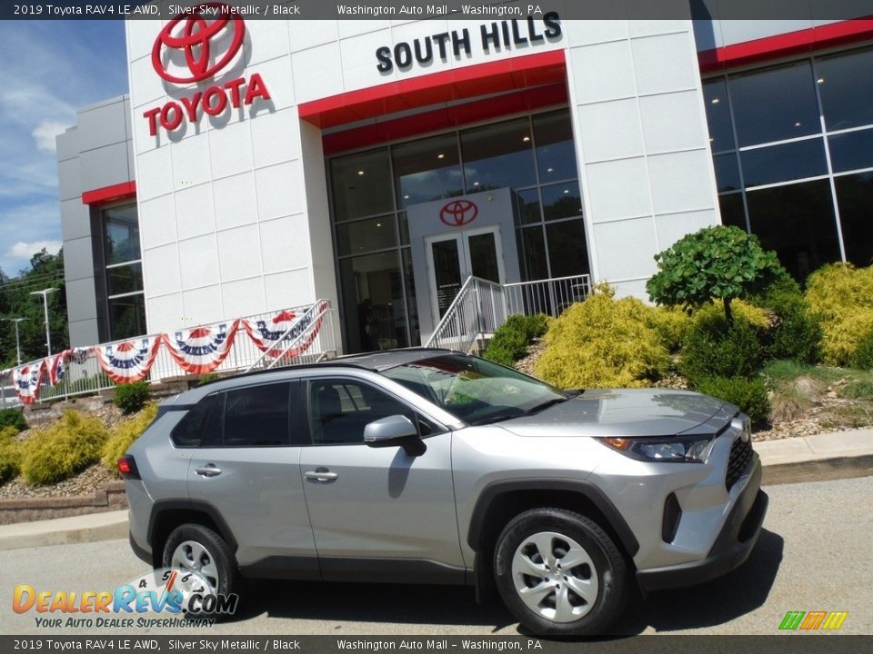 2019 Toyota RAV4 LE AWD Silver Sky Metallic / Black Photo #2