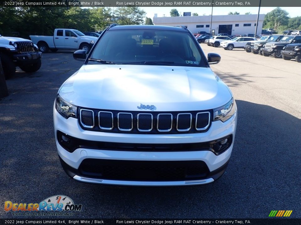 2022 Jeep Compass Limited 4x4 Bright White / Black Photo #8