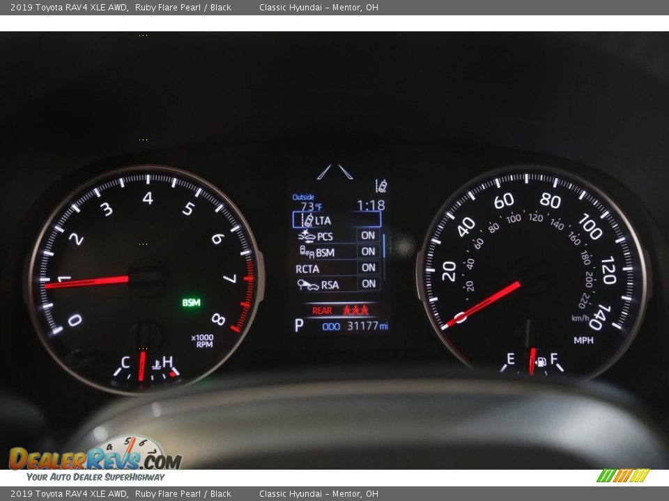 2019 Toyota RAV4 XLE AWD Ruby Flare Pearl / Black Photo #8