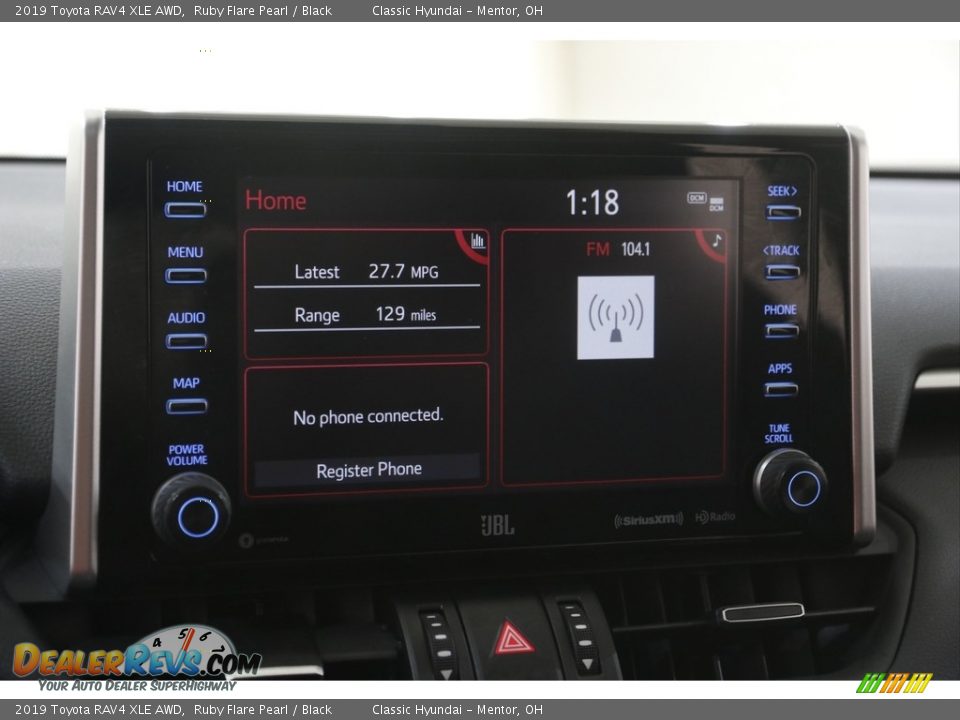 2019 Toyota RAV4 XLE AWD Ruby Flare Pearl / Black Photo #10