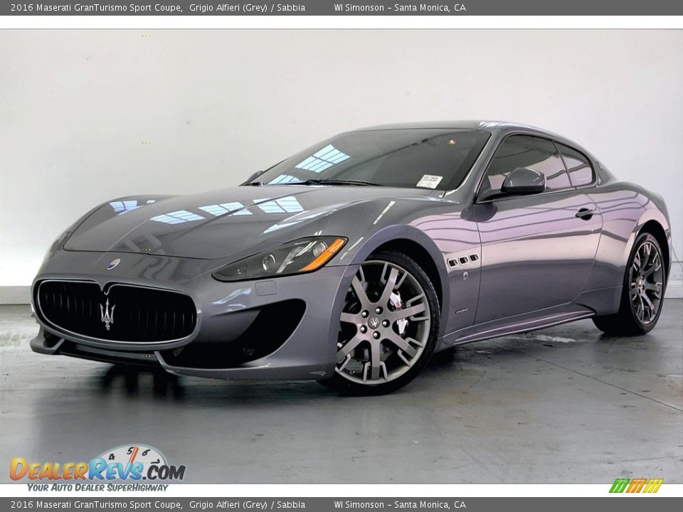 2016 Maserati GranTurismo Sport Coupe Grigio Alfieri (Grey) / Sabbia Photo #12