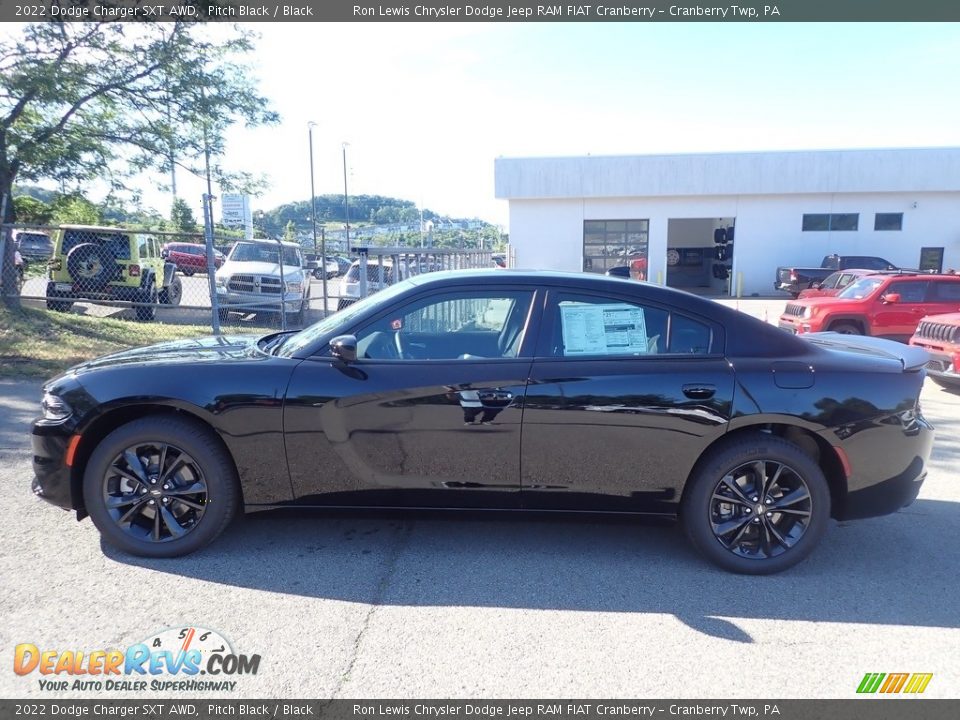 2022 Dodge Charger SXT AWD Pitch Black / Black Photo #2