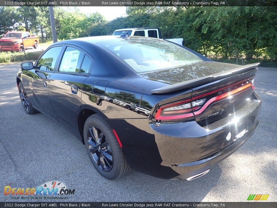 2022 Dodge Charger SXT AWD Pitch Black / Black Photo #3