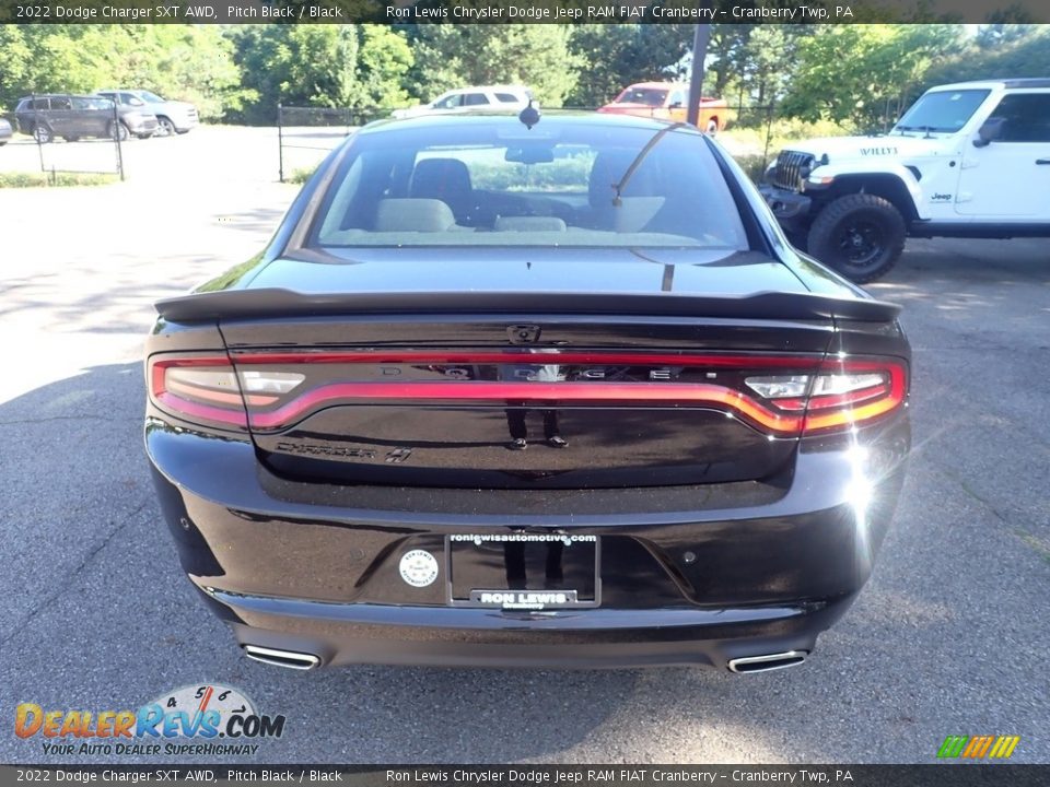 2022 Dodge Charger SXT AWD Pitch Black / Black Photo #4