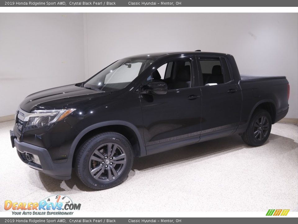 2019 Honda Ridgeline Sport AWD Crystal Black Pearl / Black Photo #3